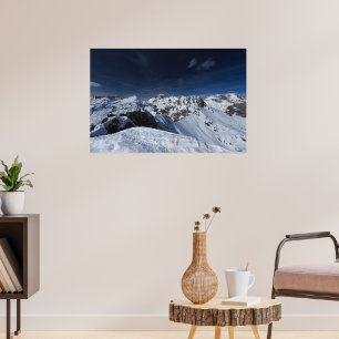 Wunderschöne Aussicht vom Berg Viševnik, Slowenien Poster