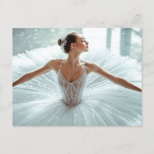 Wunderschöne Ballerina im Tutu  Postkarte