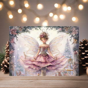 Wunderschöne Ballerina Zuckerpflaumenfee Weihnacht Feiertagskarte