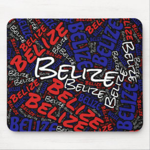Wunderschöne Belize Flag Farben Patriotische Maus  Mousepad