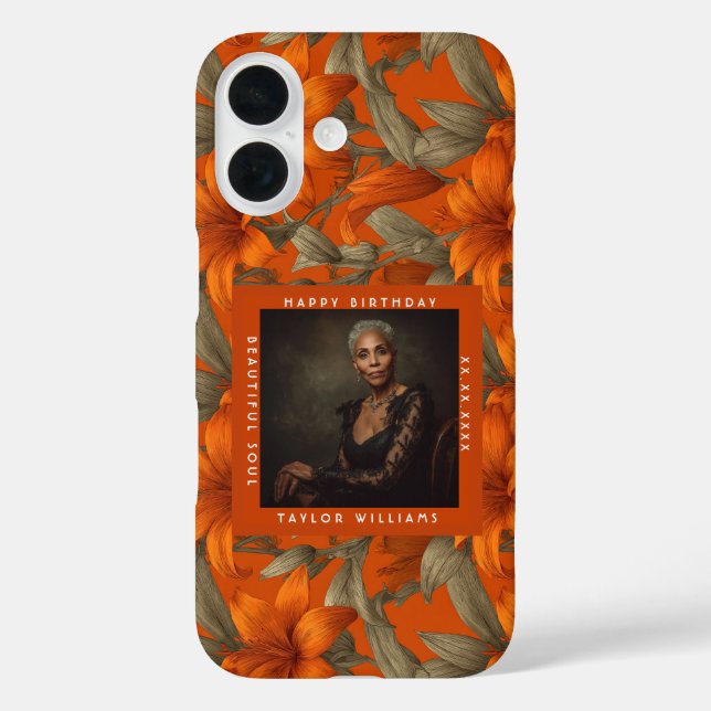 Wunderschöne benutzerdefinierte Lilien-Blumen-Gebu Case-Mate iPhone Hülle (Rückseite)