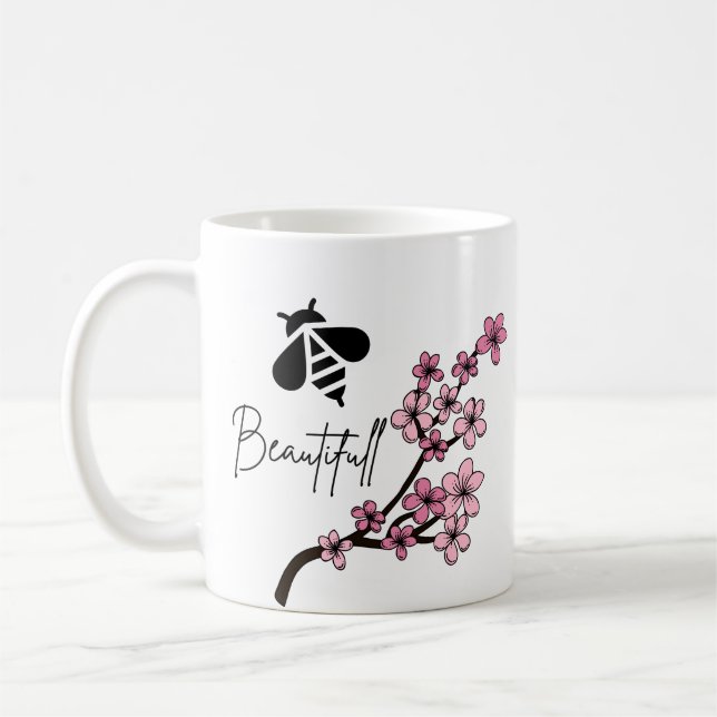 wunderschöne Biene Kaffeetasse (Links)