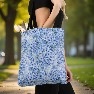Wunderschöne blaue Hortensien - Blumenmuster