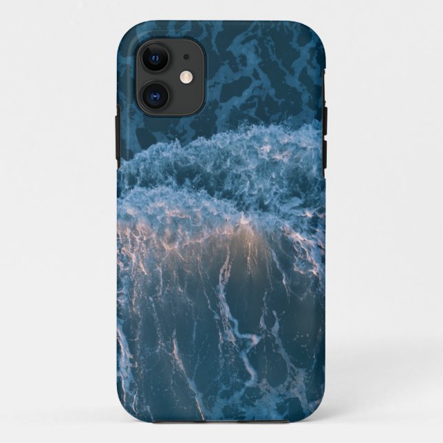 Wunderschöne blaue Waves Case-Mate iPhone Hülle (Rückseite)