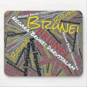 Wunderschöne Brunei Flag Farben Patriotic Mousepad