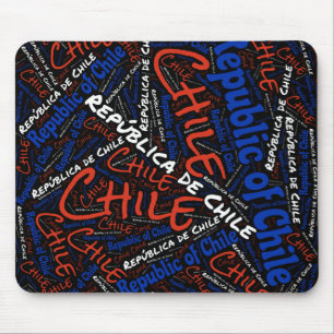 Wunderschöne Chile Flag Farben Patriotic Mousepad