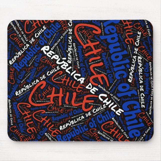 Wunderschöne Chile Flag Farben Patriotic Mousepad (Vorne)