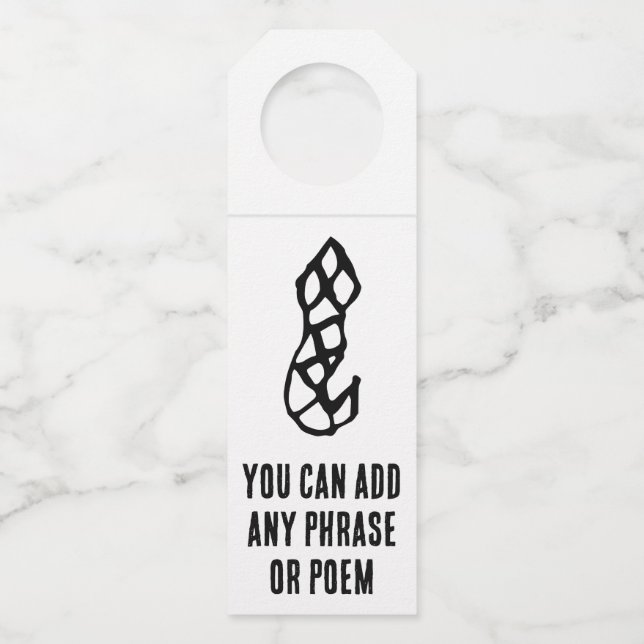 Wunderschöne chinesische Schlange -#001- Flaschenanhänger (Vorderseite)