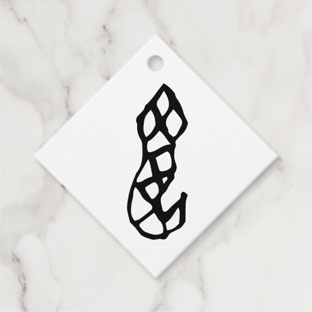 Wunderschöne chinesische Zodiac-Schlange#001- Geschenkanhänger (Vorderseite)