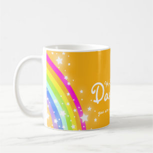 Wunderschöne Daughter-Regenbogenorange-Tasse Tasse