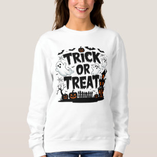Wunderschöne Dekoration und lustige Halloween-Leck Sweatshirt