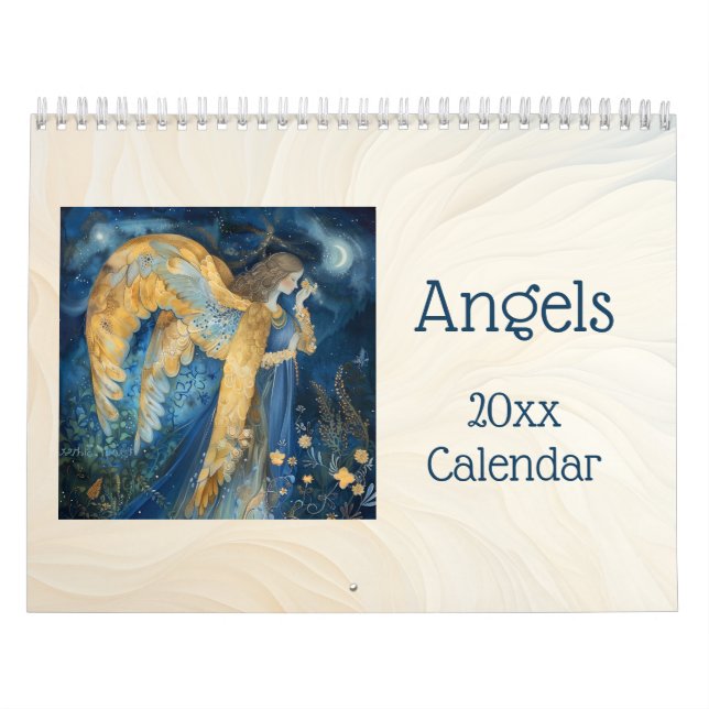 Wunderschöne Engel in verzauberten Gärten  Kalender (Titelbild)