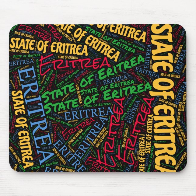 Wunderschöne Eritrea Flaggenfarben Patriotic Mousepad (Vorne)