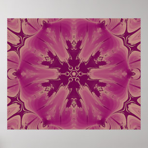 Wunderschöne exotische Blume Lila Schatten Poster