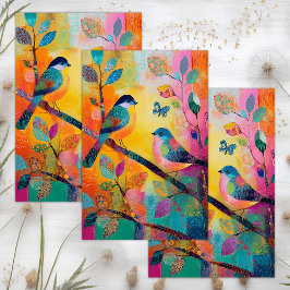 WUNDERSCHÖNE FARBENDECKUNG SEIDENPAPIER