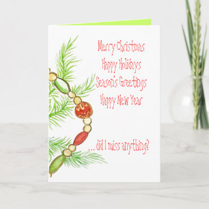 Wunderschöne Ferienkarte Feiertagskarte