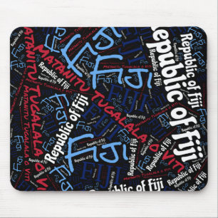 Wunderschöne Fidschi-Flaggenfarben Patriotik Mousepad