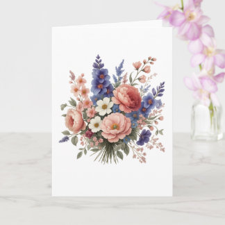 Wunderschöne florale Muttertags-Karte mit Liebe Karte