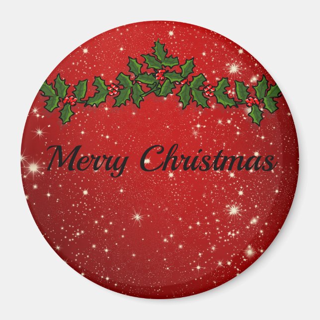 Wunderschöne Funkelnd Weihnachten Magnet (Vorne)