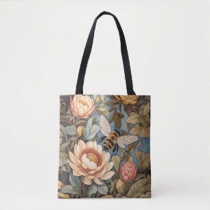 Wunderschöne Gartenbiene mit Protea-Blumen