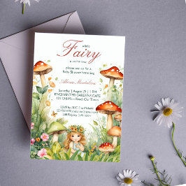 Wunderschöne Gartenmärchendusche Einladung