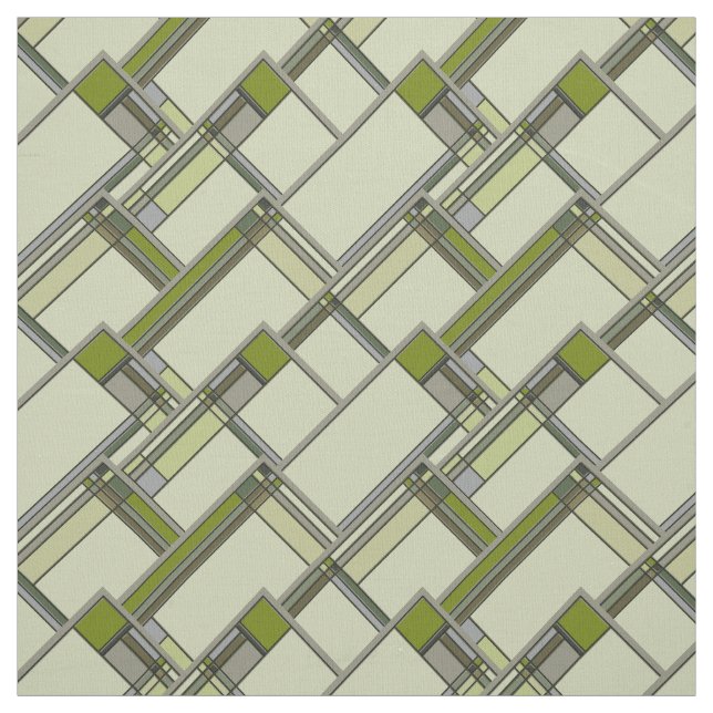 Wunderschöne geometrische Muster für Grüne Künste  Stoff (Muster)