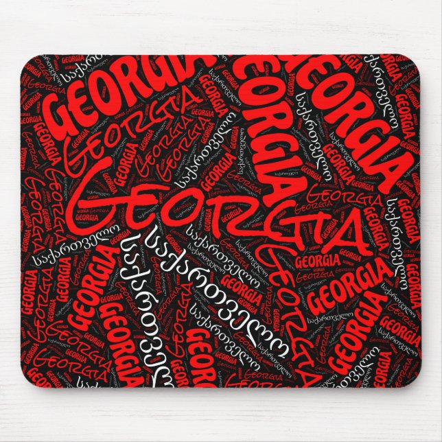 Wunderschöne georgische Flaggenfarben Patriotic Mousepad (Vorne)