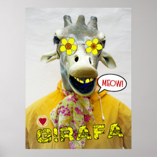 Wunderschöne Giraffe/Girafa Poster! Poster