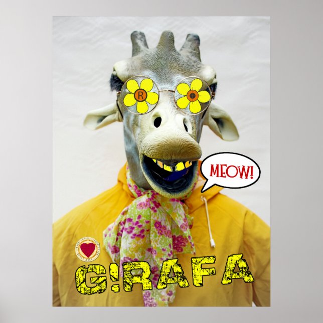 Wunderschöne Giraffe/Girafa Poster! Poster (Vorne)