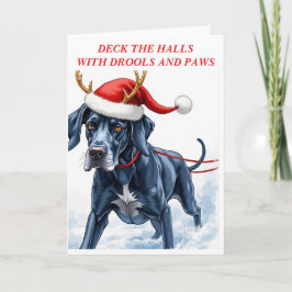 Wunderschöne Great Dane Weihnachten Karte