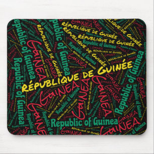 Wunderschöne Guinea Flag Farben Patriotic Mousepad