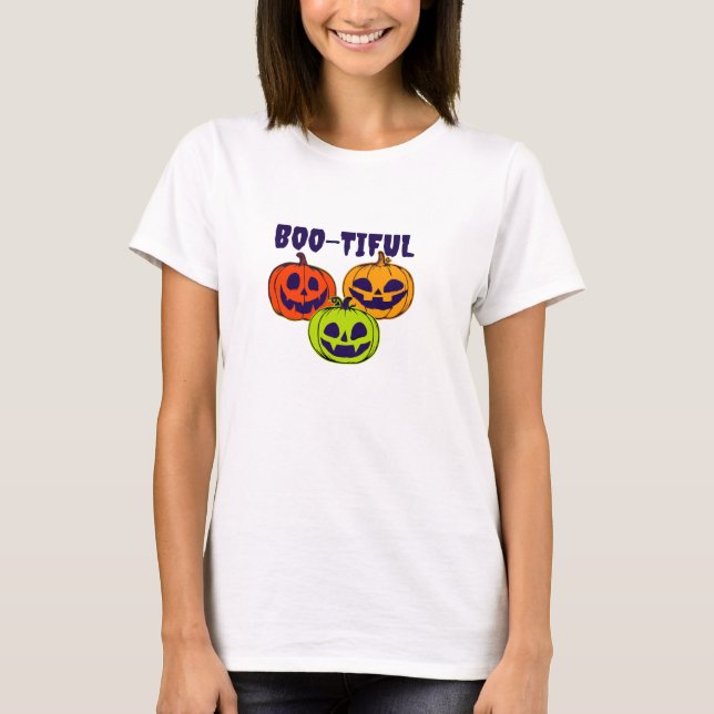 Wunderschöne Halloween Pumpkins Spooky Jahreszeit T-Shirt (Vorderseite)