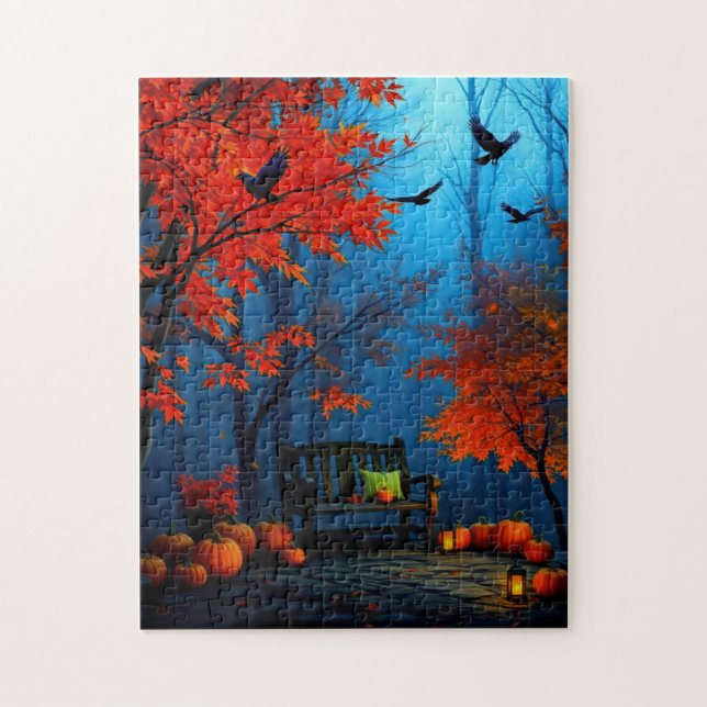 Wunderschöne Herbstlandschaft Puzzle (Vertikal)