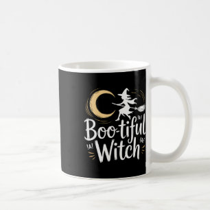 Wunderschöne Hexenmond-Silhouette Halloween Kaffeetasse