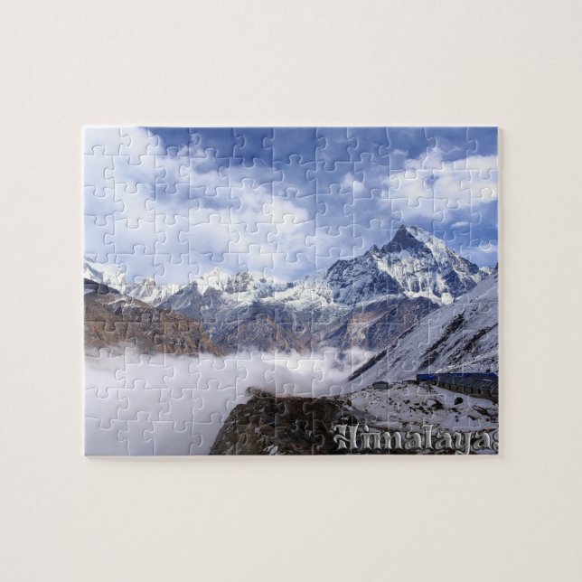 Wunderschöne Himalaya-Berge - Mount Everest Peak Puzzle (Horizontal)
