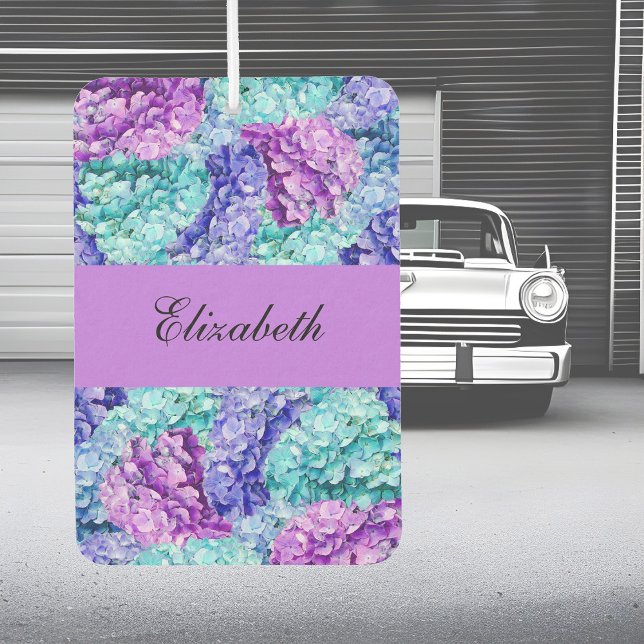 Wunderschöne Hydrangea-Blüten, personalisierbar Autolufterfrischer (Von Creator hochgeladen)