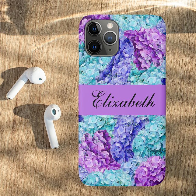 Wunderschöne Hydrangea-Blüten, personalisierbar Case-Mate iPhone Hülle (Von Creator hochgeladen)