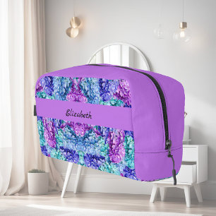 Wunderschöne Hydrangea-Blüten, personalisierbar Waschbeutel