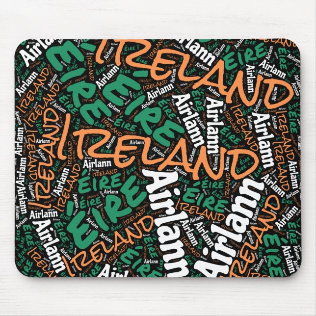 Wunderschöne Irland Flag Farben Patriotic Mousepad (Vorne)