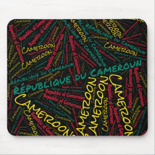 Wunderschöne Kamerun Flag Farben Patriotic Mousepad