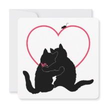 Wunderschöne Katzengrüße zum Valentinstag Grußkart