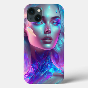 Wunderschöne KI-Kunst Schöne Eisige Glasähnliche F Case-Mate iPhone Hülle