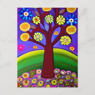 Wunderschöne Kunst   In Kontakt bleiben  Postkarte