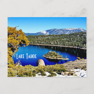 Wunderschöne Lake Tahoe-Ansichtskarte Postkarte