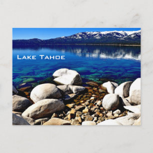 Wunderschöne Lake Tahoe-Ansichtskarte Postkarte