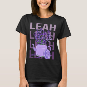 Wunderschöne Lavendel - Leah Name T-Shirt