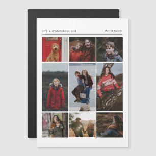 Wunderschöne Life Mulit Foto Holiday Magnet Card