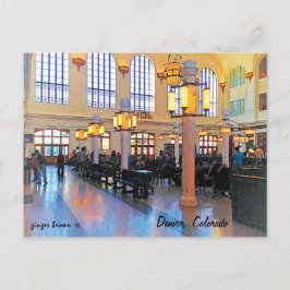 Wunderschöne Lobby, Gewerkschaft Station, Denver, Postkarte