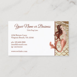 Wunderschöne Meerjungfrau in Rose Gold Beach Visitenkarte