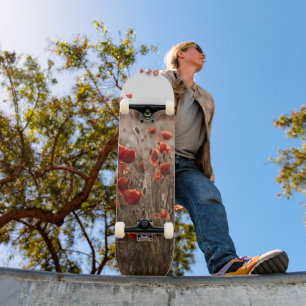 wunderschöne Mohnblüte Skateboard